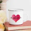 Tasses personnalisées tasse personnalisée coeur d'amour avec nom tasse vin café tasses de cacao chaud mariée demoiselle d'honneur fête des mères cadeaux Saint Valentin pour elle R230713