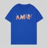 メンズデザイナーTシャツLuxe Tshirt Amri for Men Top Exteized Tee Amr Shirt Amri Clothing Fashion Summirir Shirt Crew Neck E19