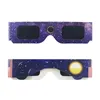 VR AR Accessorise 100pcs / lot Certificato Safe 3D Paper Occhiali solari lentes vr Eclipse Viewing 230712