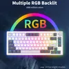 キーボードRKロイヤルクラッジH81ガスケット構造メカニカルキーボード81キーRGBバックライトトライモード2 4GワイヤレスBluetoothゲーム230712