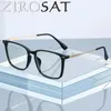 Okulary przeciwsłoneczne ramy Zirosat ST6201 Anty-Blue Ray Optical TR-90 Full-Rim Rama czyste tytanowe okulary nogi Rx Męskie okulary do męskich okularów