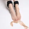 Women Socks Sexy Silicone Stay Up Stocking Contrast Ultra Thin Stockings Thigh High Nylon Ladys Medias De Mujer