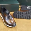 Berluti Sneakers da Uomo Scarpe da Ginnastica di Alta Qualità Scarpe Sportive Fatte a Mano Scarpe da Allenamento di Lusso Casual Tackie Moda Comode Copriscarpe da Escursionista Vera Pelle