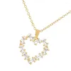 Pendant Necklaces Design DIY Star Heart Moon For Women Luxury Zircon Crystal Statement Necklace Rhinestone Jewelry Gift