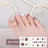 Nail Stickers 26 Strips Toe Gel Wraps Toenail Patch Waterproof 3D Potherapy Semi-cured Hardens With UV Light