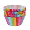 Feestelijke Benodigdheden Kleurrijke Papieren Cakevorm Ronde Muffin Cupcake Bakvormen Keuken Koken Bakvormen Maker DIY Decorating Tool