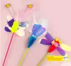 Cat Feather Teaser Wand Fun Pet Kitten Kitty Speelspeelgoed Interactieve Hengel Stick Catcher Training Exerciser met Dragonfly Butterfly