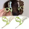 Pinzas para el cabello Moda para mujer Vacaciones en la playa Flor bohemia Horquilla Garra y accesorios para niñas