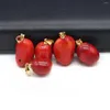 Pendant Necklaces 1PC Coral Bead Irregular Red Charms For Making DIY Jewerly Earrings Necklace Gift 13x18-15x20mm