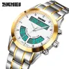 Skmei المسلمة Azan Clock Clock Watch مع صلاة مع Qibla Compass Adhan Alarm Hijri التقويم الإسلامي Al Harameen Fajr Time Wristwatch