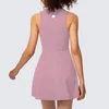 Lu – robe de Tennis pour femmes, Polo, tenue de Yoga, exercice, coussinet de poitrine, robe intérieure, Golf, dos nu, Fitness, MB2253