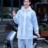 1 Set Useful Rain Coat Breathable Rain Poncho Elastic Cuffs Rainproof Flexibility Drawstring Rainwear L230620