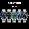 Relojes de pulsera SEESTERN Diver Men Watch Relojes de pulsera mecánicos automáticos NH35 Movimiento Bisel de cerámica 20Bar Cristal de zafiro impermeable Lume S434 230712