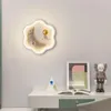 Luminárias de parede Nuvem Astronauta 3D Lua Lâmpada para quarto infantil Moderno Romântico Menina Menino Quarto Bebê Luzes de Cabeceira