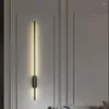 Kinkiet LED Nowoczesne Długie Światło Do Domu Sypialnia Schody Salon Sofa Tło Oświetlenie Wewnętrzne Złota Dekoracja
