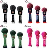 Other Golf Products 3 Pcs Driver Fairway Hybrid Knit Golf Head Cover Pom Woods Headcovers Black Blue Green Pink for Men Women Drop 230712