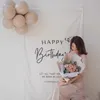 Tapestries Ins Korean Simple Tapestry Birthday Party Room Wall Background Hanging Cloth Background Wall Decoration Home Decor Photo Props R230713