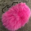 Pink- Real Fox Fur Bag Ladies Bag Hand Warmer Chain Shoulder Handbag Tote Purse Bag3105