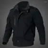 Chaquetas para hombre 2023 chaqueta voladora de carga de gran tamaño 6XL primavera otoño Casual multibolsillo abrigo de piloto de talla grande bombardero militar para hombre