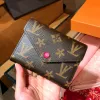 5A Luxur Design Wallet Ladies äkta läder Långplånböcker Fällbara mynt Purse Foldbara Mapp Passporthållare Fotaväskor med Box AA