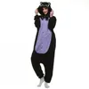Japonia anime cosplay piżama zwierzę o północy kot Kitty noc czarny kot kotek Kigu cosplay cosplay unisex dorosły Onesie twórz CA269X