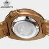 Wristwatches Addies Dive 2104 Men Automatic Watch NH35 Calendar Display C3 Super Luminous Watch CUSN8 Bronze Case 200m Diving Watches 230712