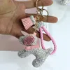 Portachiavi con strass di lusso Cani Animali del fumetto Bambole per cani Borsa Portachiavi Portamonete Portachiavi per auto Regalo per donna Christm219h