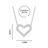 Подвесные ожерелья модные колье для женщин в форме сердца