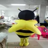 Douyin com a mesma rede, traje de mascote de mascote de pato amarelo pequeno adulto andando de desenho animado de abelhinha 205u