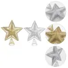 Рождественские украшения 2pcs Sparkling Topper Topper Hollow Out Star Рождественский декор.