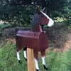 Garden Decorations Unique Chicken Cow Horse Mailbox Metal Wall Mounted Post Box Weatherproof Farm Animal Mailboxes Outside Garden Decoration Crafts 230712