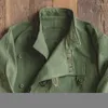 Herrenjacken Retro Bomber Herbst Winter Militär verlegte schräge Schnalle Cargojacke Männliche Baumwolle Vintage Motorrad Outwear Mäntel