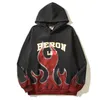 designer hoodie men sweatshirt streetwear hip hop FLAME HERON LAW pullover women hoodies