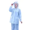 1 Set Useful Rain Coat Breathable Rain Poncho Elastic Cuffs Rainproof Flexibility Drawstring Rainwear L230620