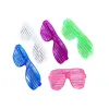 Fashion Shutters Shape LED Flashing Glasses Light Up kids Toys Christmas Party Supplies Decoration Glowing Glasses i0713