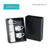 US STOCK US Stock 500ml Sublimation Vacuum Flask Gift Set Box Thermos isolato sottovuoto Set regalo in acciaio inossidabile 500 ML Vacuum Flask con 3 coperchi per caffè tè fai da te