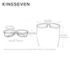 Sunglasses KINGSEVEN Design AluminumHandmade Walnut Wooden Sunglasses Men Polarized Eyewear Accessories Sun Glasses For Women 230712