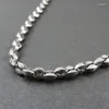 Chaînes personnalise 3.5/4.2/5mm de large chaîne pour hommes en acier inoxydable 316L collier mode bijoux cadeau de noël
