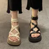 Sandals Apartment Platform Summer Roman Sandals Women's Shoe Trend Casual Thick Comfortable Walking Women's Shoes Fashion Women's Shoes 230713