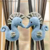 Curtain Poles Cute Haima Curtain Frame Stuffed toy Curtain Lace Clip Hanging Ball Buckle Lace Children's Room Decoration Z230717