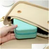 Jewelry Boxes Mini Box Organizer Display Travel Zipper Case Pu Leather Portable Earrings Necklace Ring Packaging Amp Dr Dhyot