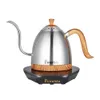 Cafeteras Brewista Artisan Gooseneck Variale Control de temperatura Verter sobre Dripper Coffee Kettle 1000ml 600ml LCD 220V Brewer Espresso Pot 230712