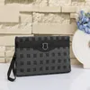 Designer clutch envelope for men tote women big travel organizer storage bags purse leather make up bag man shoulder case handbag checkered Handbag