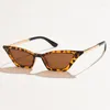 Okulary przeciwsłoneczne koty oko kobiety metalowe gogle modne okulary dziewczęta okulary retro designerka marki Sun Uv400 Shades