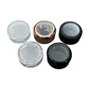 Storage Bottles Round Shape Empty Eyeshadow Flip Case Pressed Powder Pigment Clear Lid Cosmetic Blusher Compact Packaging Container JL1548