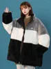 Trenchs femme mode coréenne surdimensionné polaire pour femmes 2023 hiver Chic ample épais coton veste décontracté vêtements en peluche