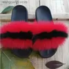 Тапочки женщины Fox Murs Slippers Super Big Murs Slides Женщины Прекрасные меховые шлепанцы Женщины Пушистые плюшевые мех скользит женщины бросают туфли T230713