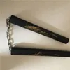 Arti marziali Nunchaku Foam Dragon Pattern Black Arti marziali nunchucks bastoncini in acciaio inossidabile kung fuTrainer per