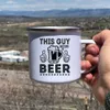 Mugs This Daddy Need A Beer Creative Enamel Mug Drink Coffee Wine Cup Home Party Funny Beer Cups Travel Camping Mug Father's Day Gift R230713