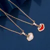 925 Sterling Silver Longevity Lock Chinese Style Kirin Ruyi Necklace V Gold High Version Ping En lås kassakedjor Explosion Model